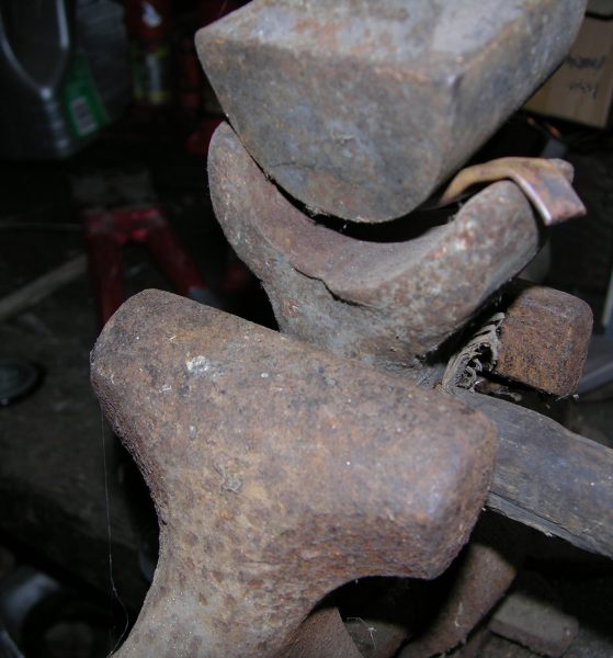 17 using old tools to make new leg parts in copper