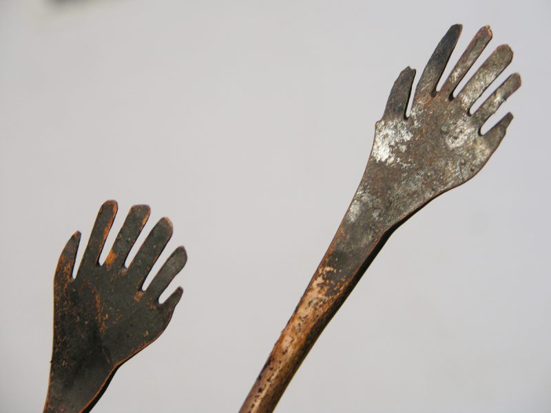 4 forged copper hands
