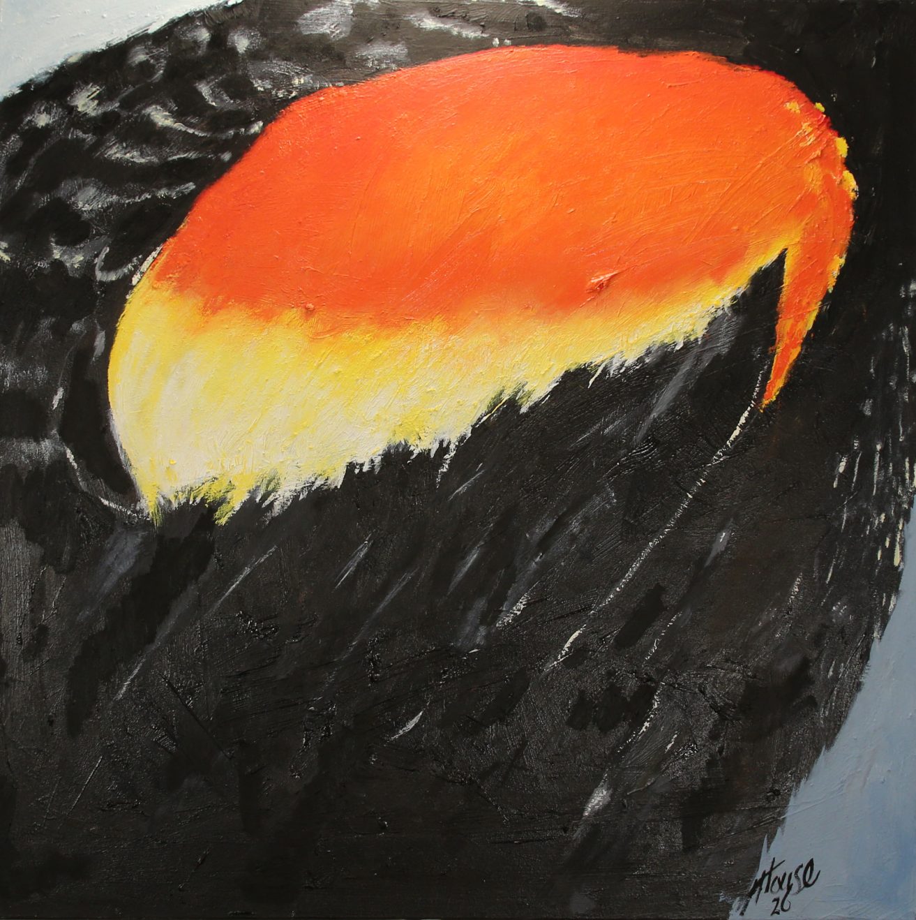 Red Winged Blackbird Painting
